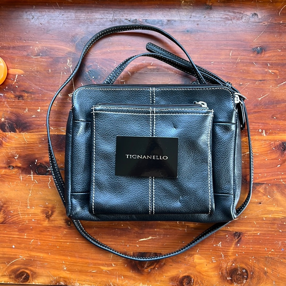 NWOT Tignanello crossbody bag - black leather